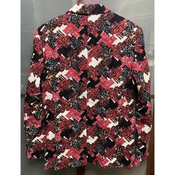 Mr Turk Blazer Mens 40 Abstract Colorful Tropical Loud Retro Jacket Sport Coat